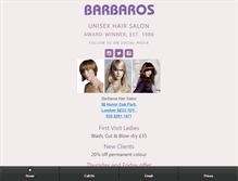 Tablet Screenshot of barbaros.co.uk